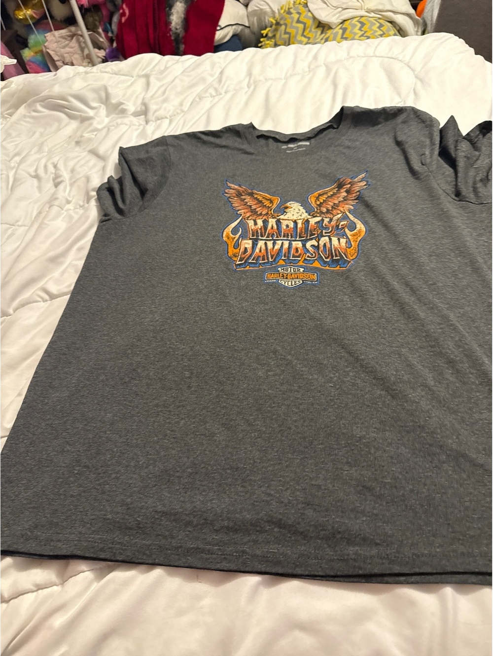 Harley-Davidson Men's Gray Graphic T-Shirt Size 2XL